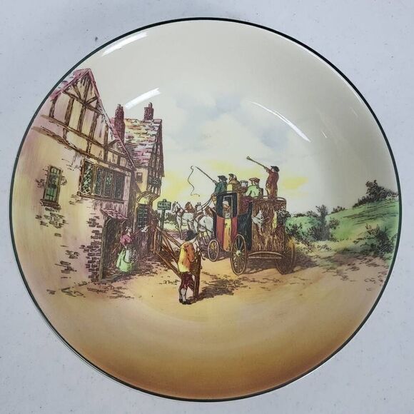 ROYAL DOULTON Old English Coaching Scenes Dinner Plate Collectors England